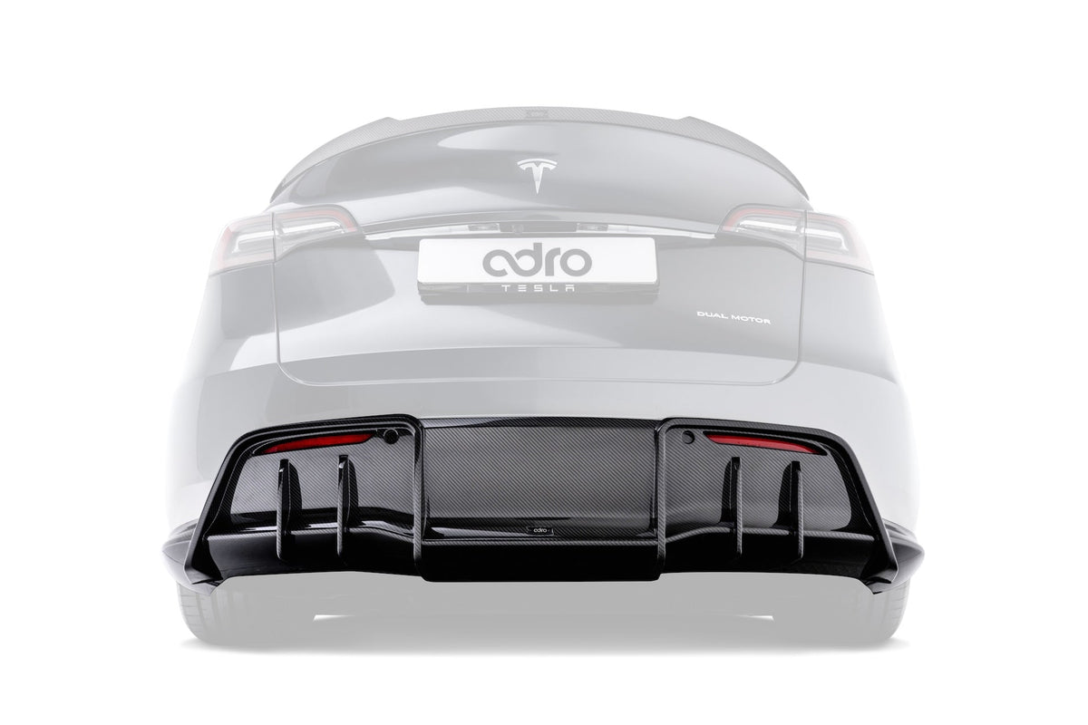Tesla Model Y V1 Dry Carbon Fiber Rear Diffuser 2022-2024