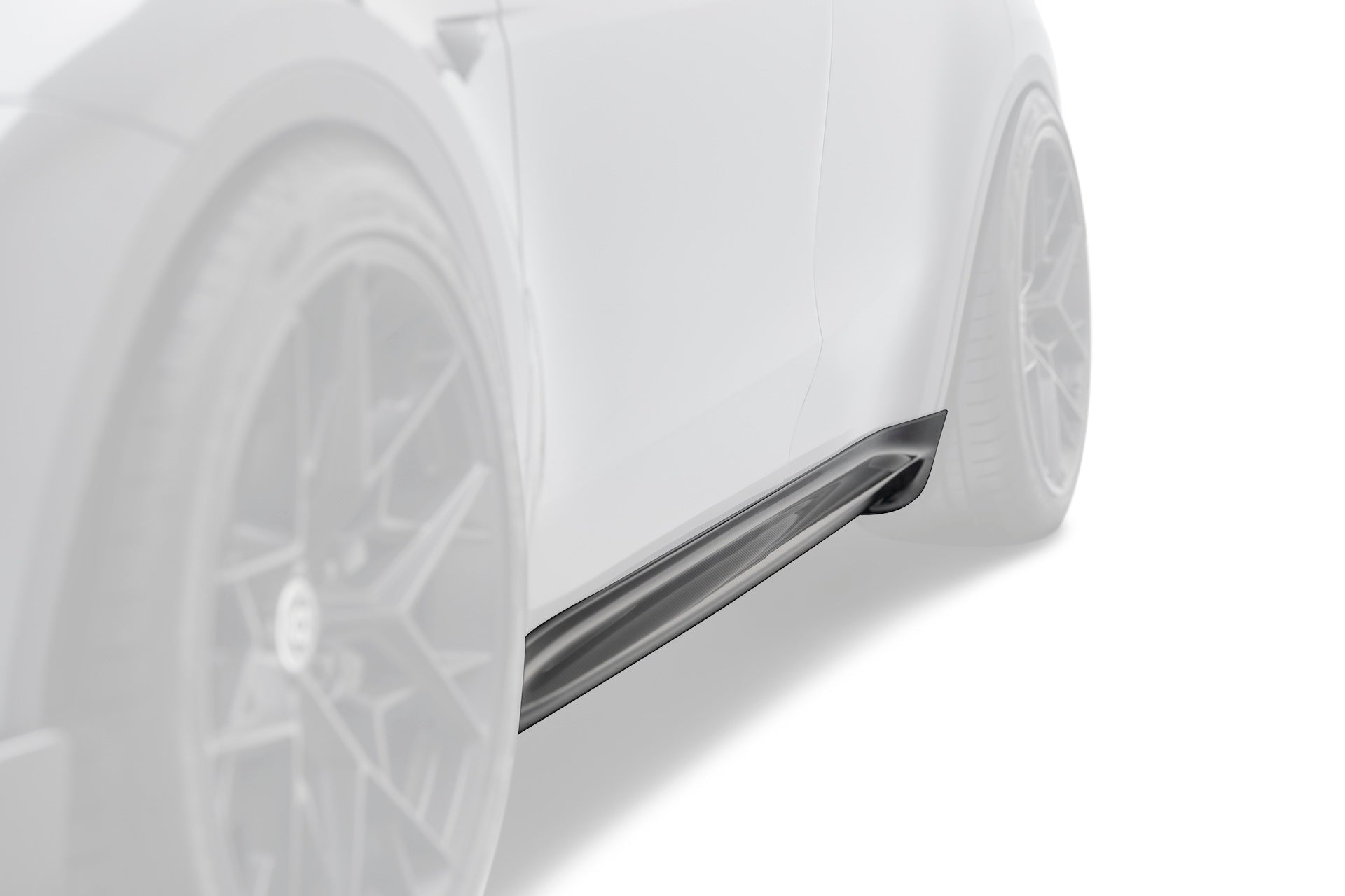 Tesla Model Y V1 Dry Carbon Fiber Side Skirts 2022-2024