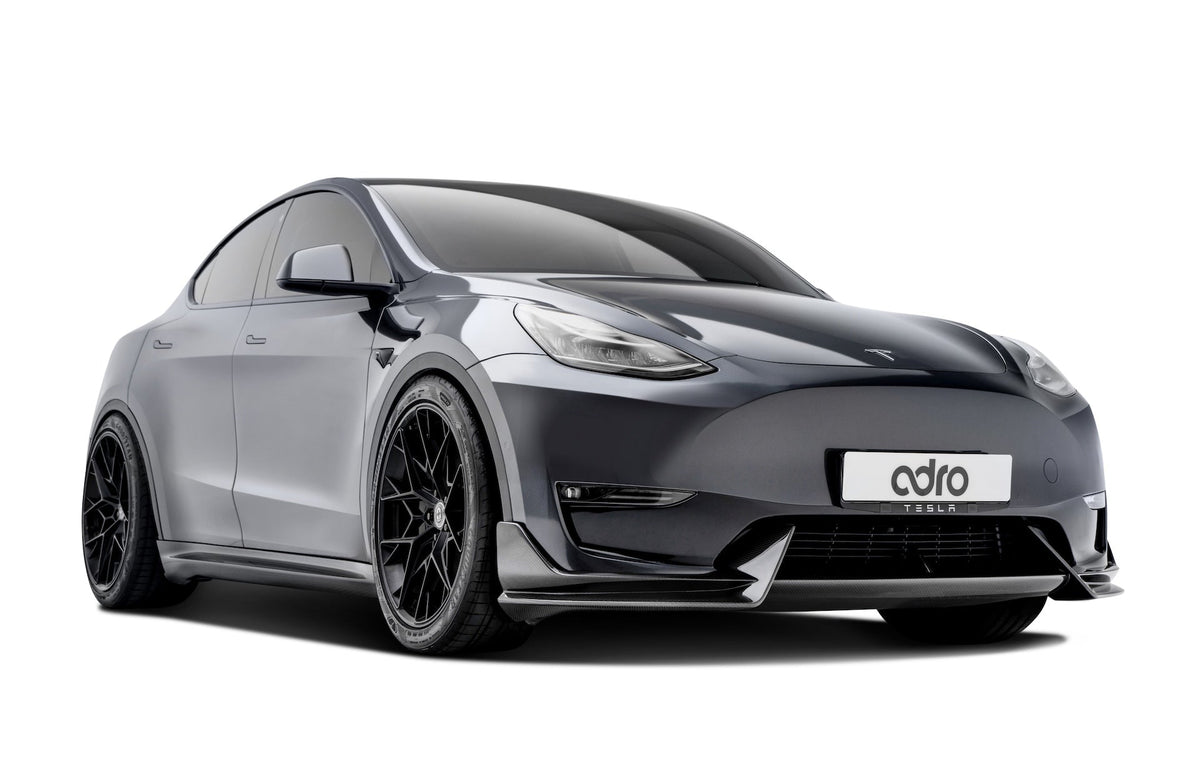 Tesla Model Y V1 Dry Carbon Fiber Side Skirts 2022-2024