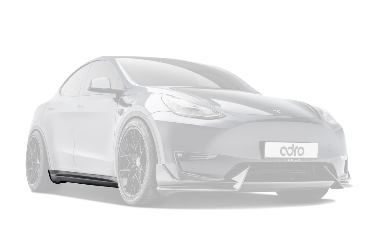Tesla Model Y V1 Dry Carbon Fiber Side Skirts 2022-2024