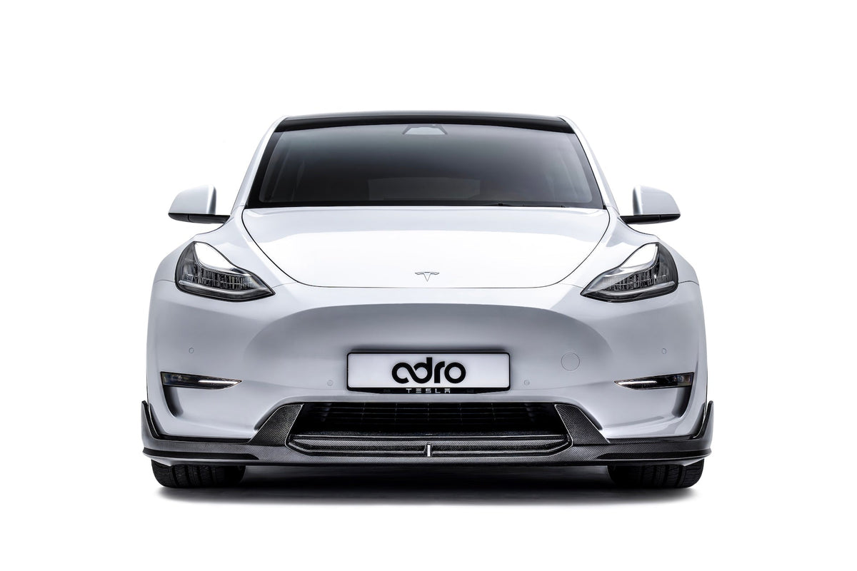 Tesla Model Y V2 Carbon Fiber Front Lip 2022-2024