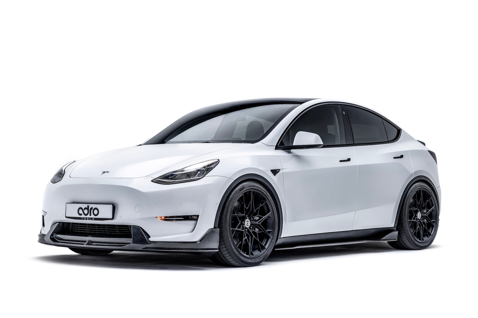 Tesla Model Y V2 Carbon Fiber Front Lip 2022-2024