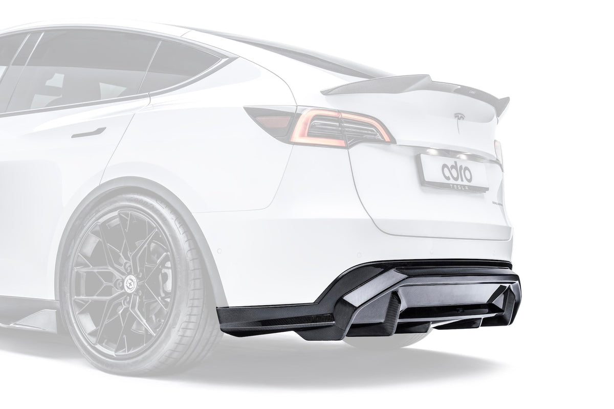 Tesla Model Y V2 Carbon Fiber Rear Diffuser 2022-2024