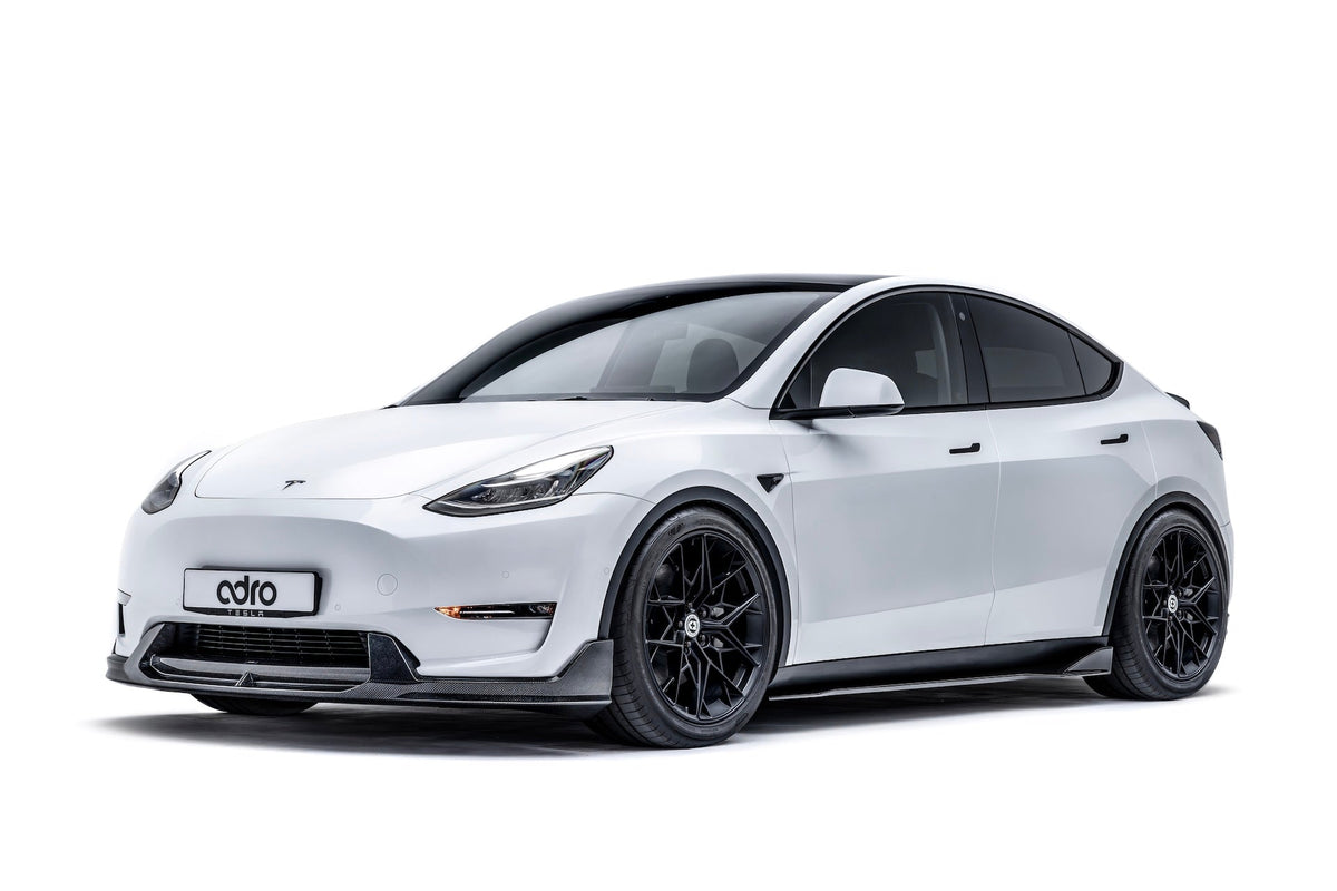 Tesla Model Y V2 Carbon Fiber Side Skirts 2022-2024