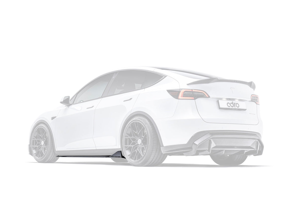 Tesla Model Y V2 Carbon Fiber Side Skirts 2022-2024