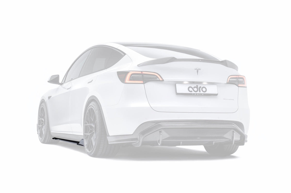 Tesla Model Y V2 Carbon Fiber Side Skirts 2022-2024