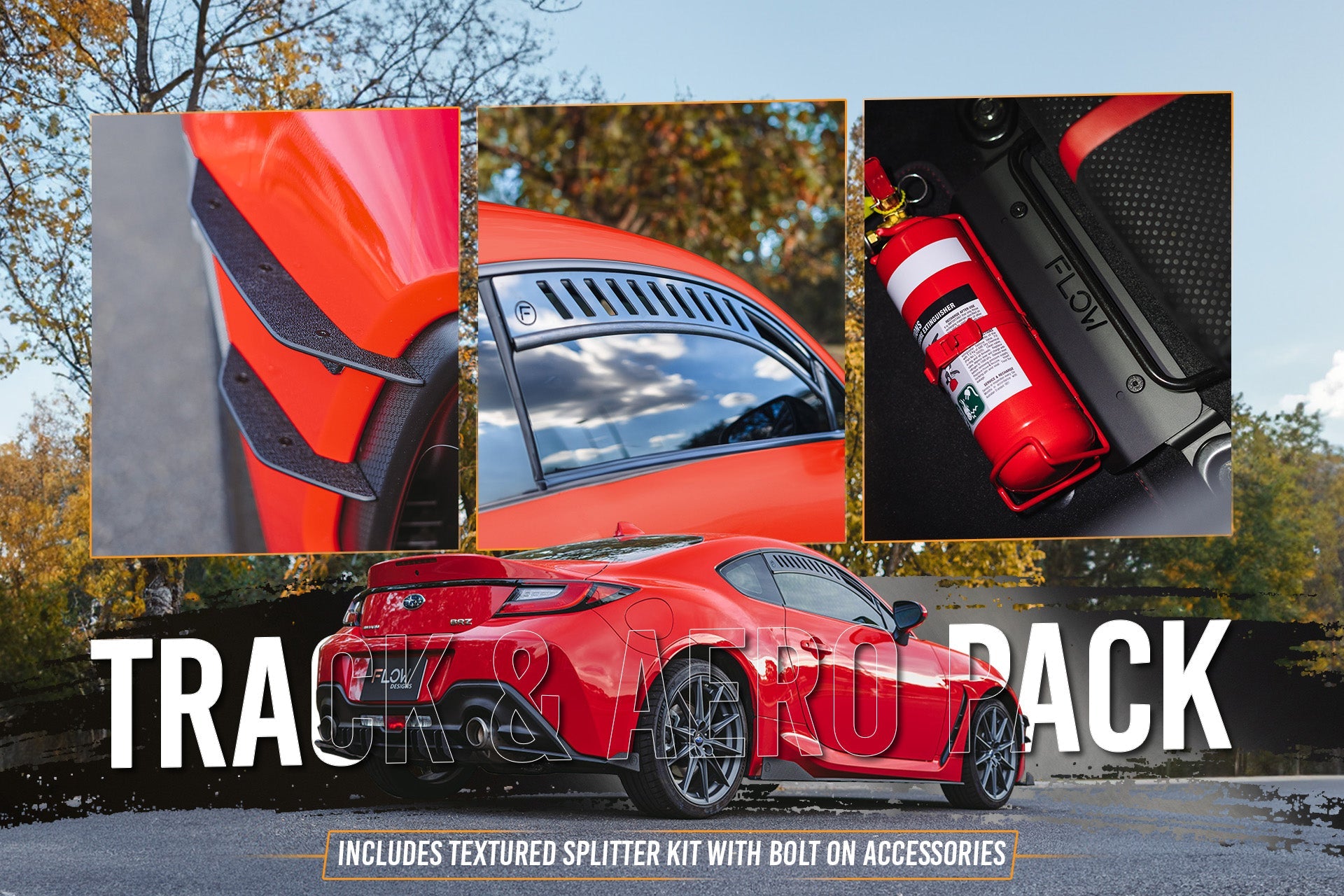 ZD8 BRZ Full Lip Splitter Set (TEXTURED BLACK) - iilumolab