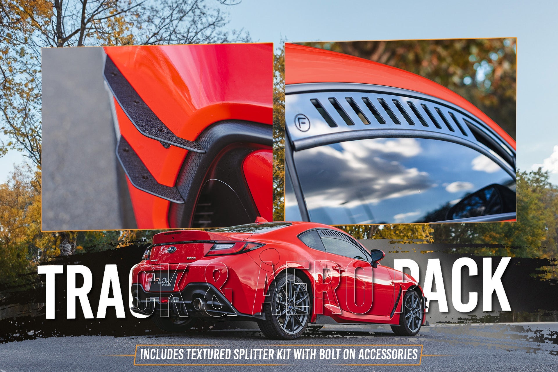 ZD8 BRZ Full Lip Splitter Set (TEXTURED BLACK) - iilumolab