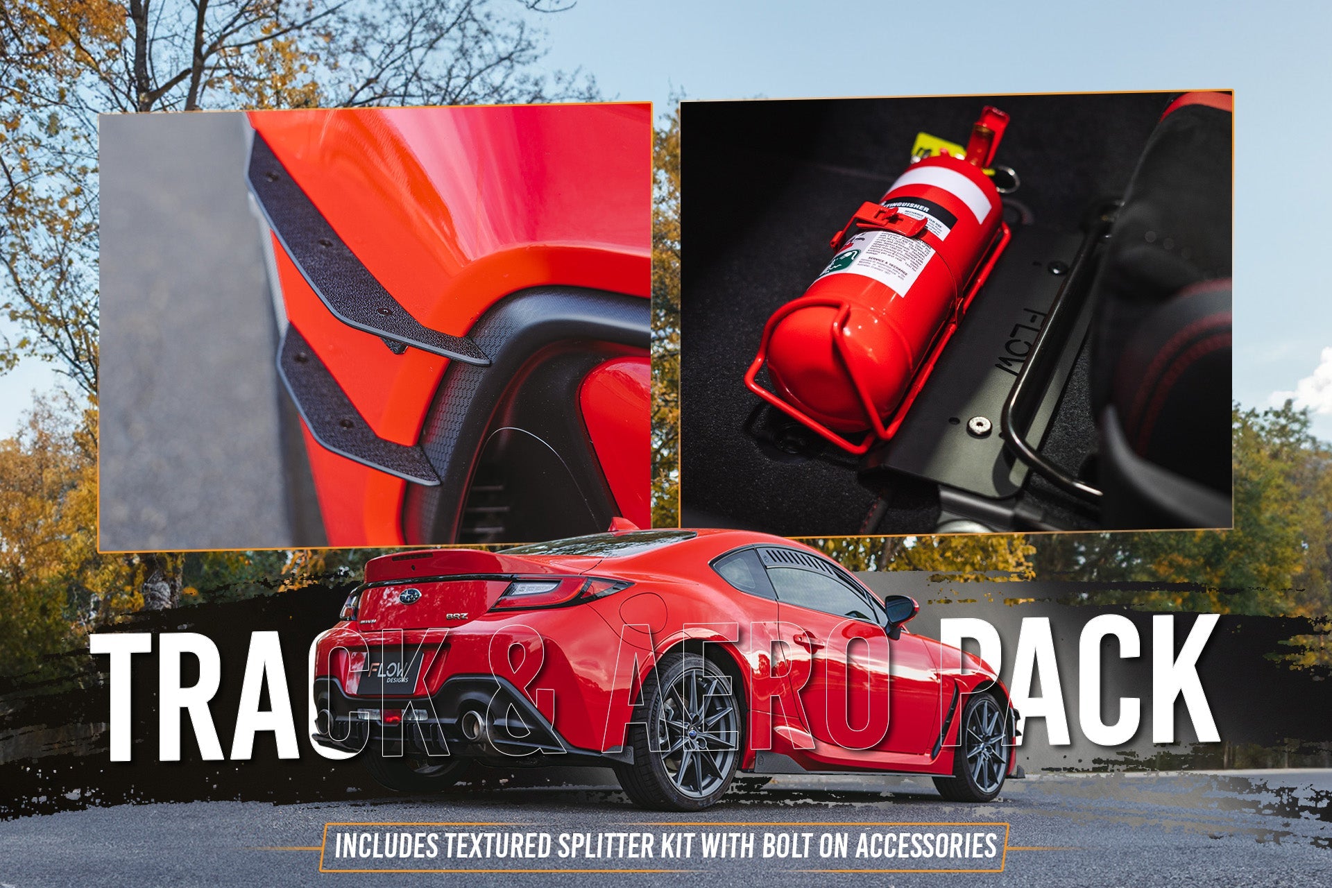 ZD8 BRZ Full Lip Splitter Set (TEXTURED BLACK) - iilumolab