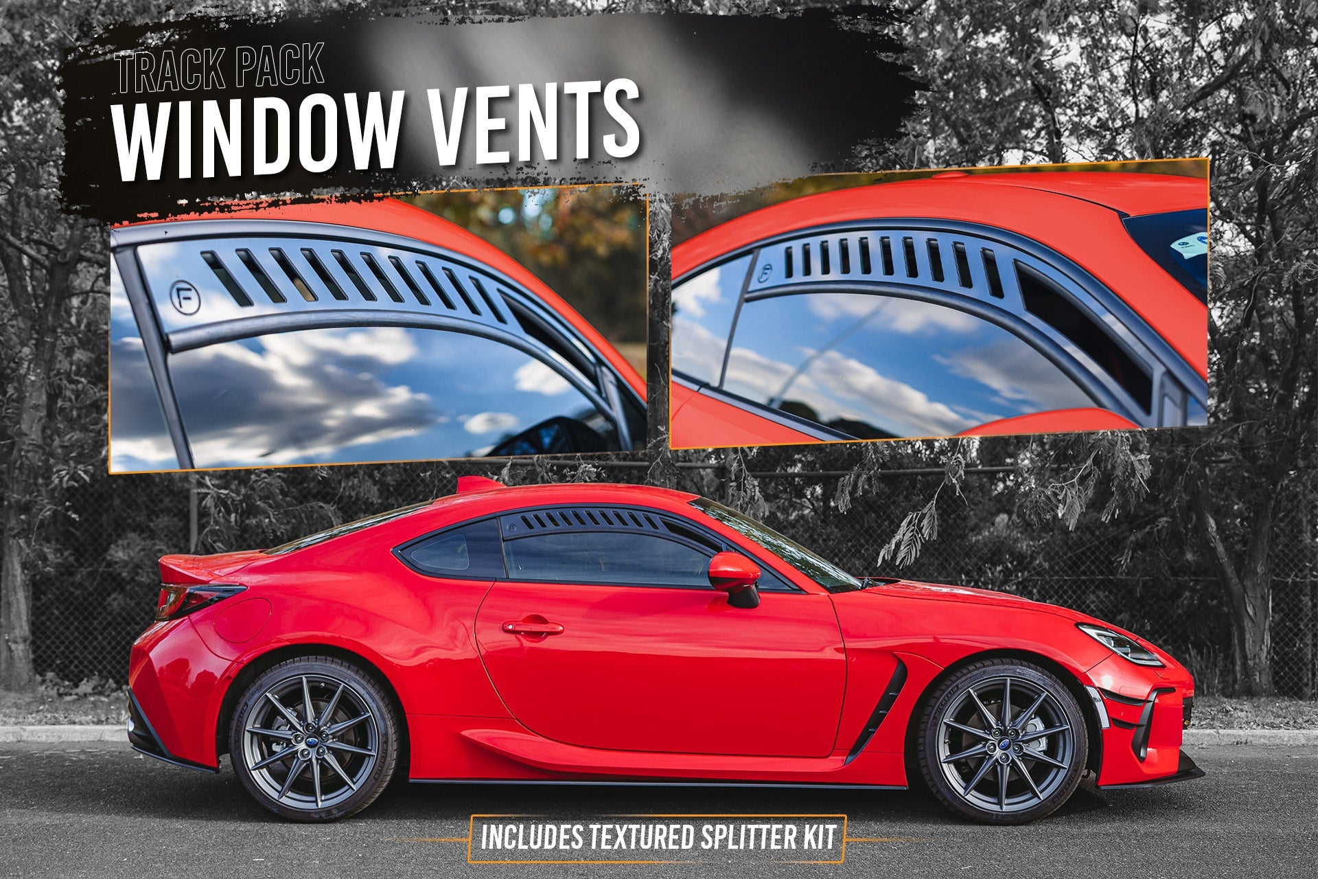 ZD8 BRZ Full Lip Splitter Set (TEXTURED BLACK) - iilumolab