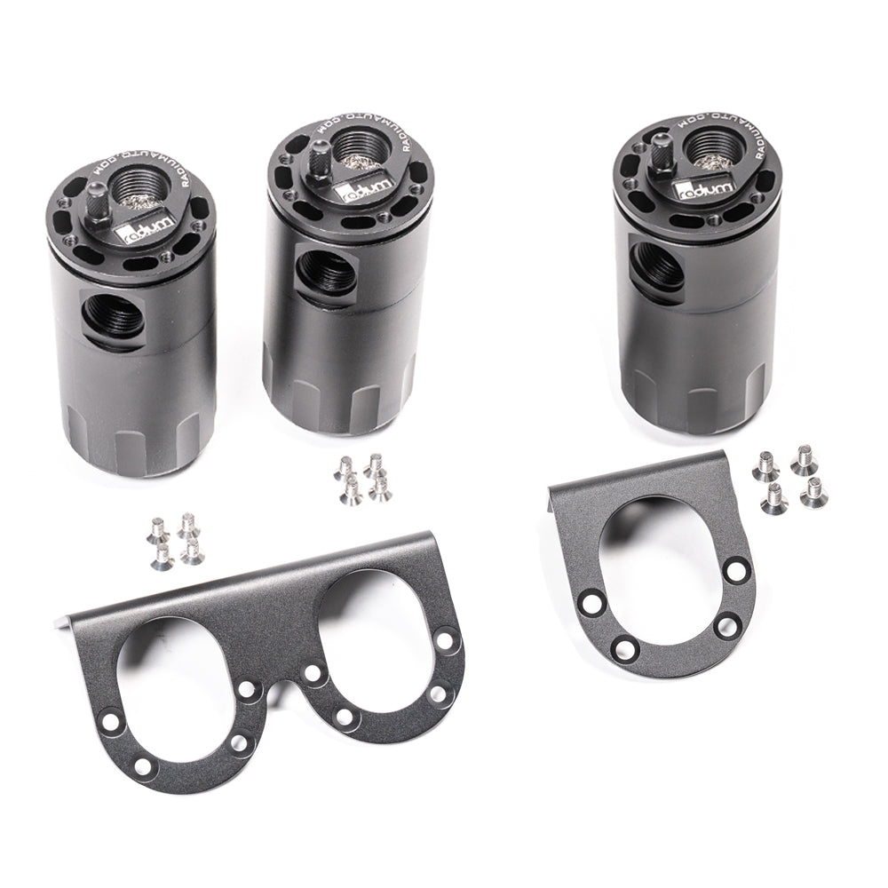 Radium Dual Fluid Lock Universal Catch Can Kit