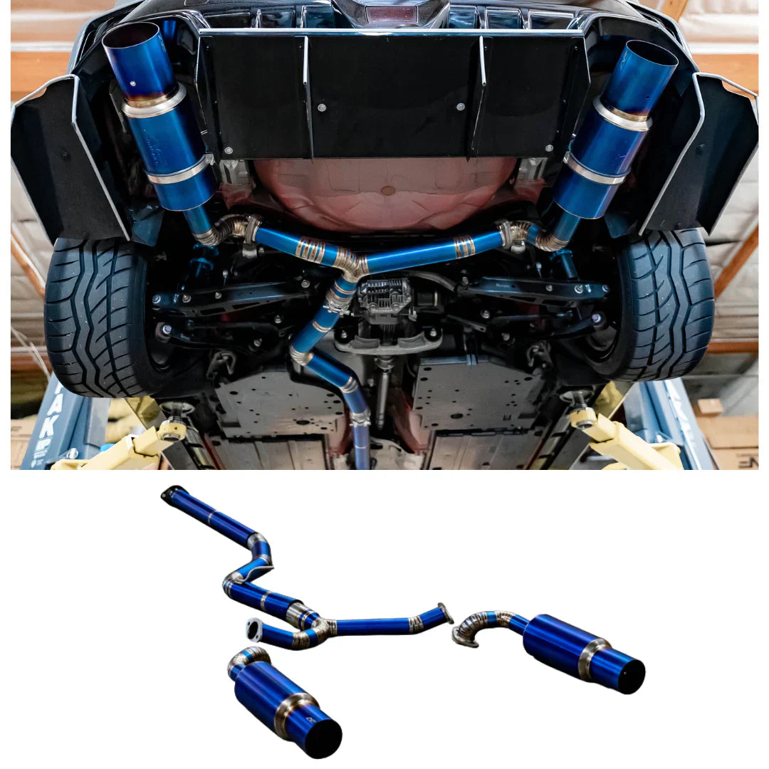 Aeroflow Dynamics Full Titanium Dual Exit 3" Cat Back Exhaust For Subaru WRX VB 2022-2025