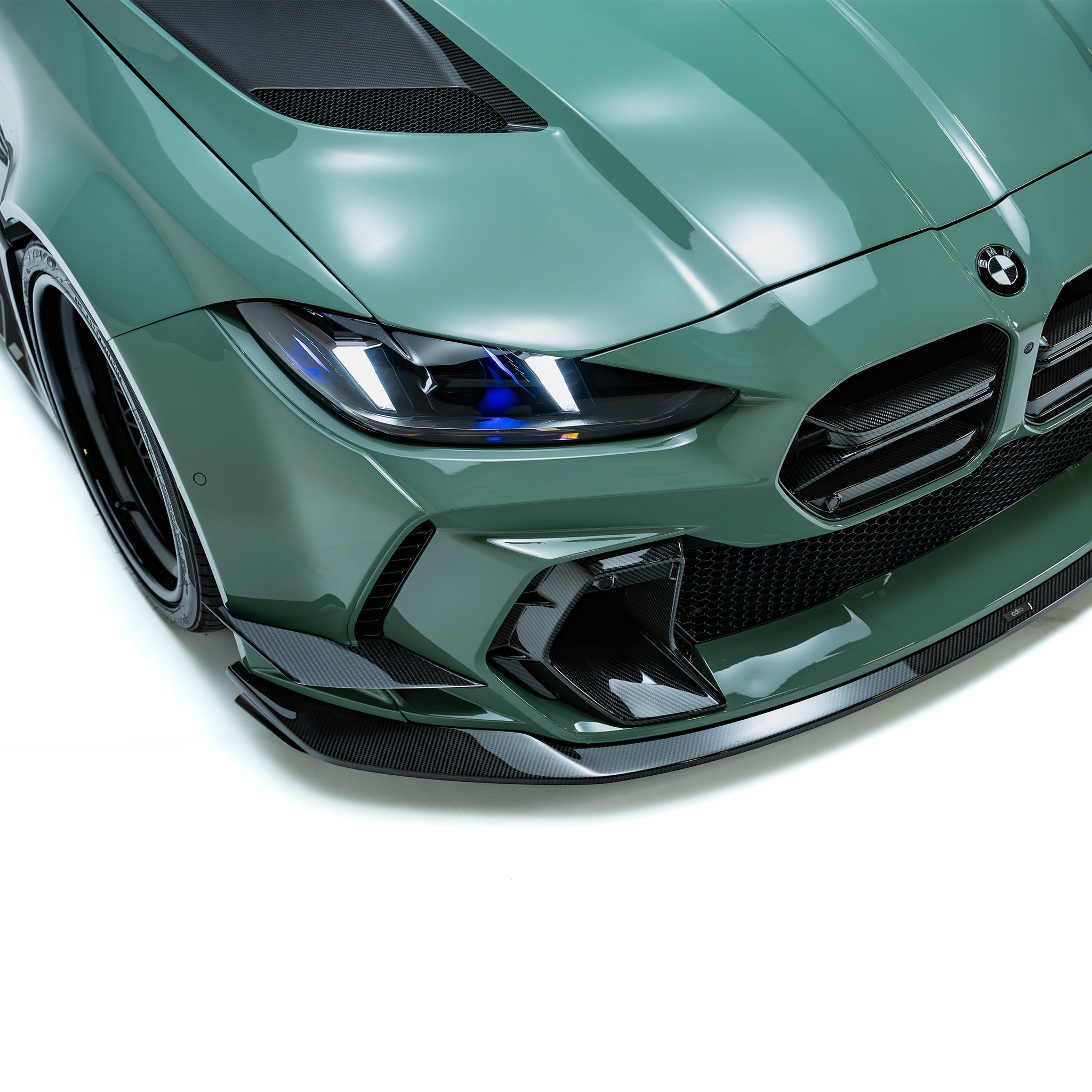 BMW G80 G81 M3/G82 G83 M4 Front Bumper Dry Carbon Fiber Grille & Duct Vents for ADRO V2 Front Bumper 2020+