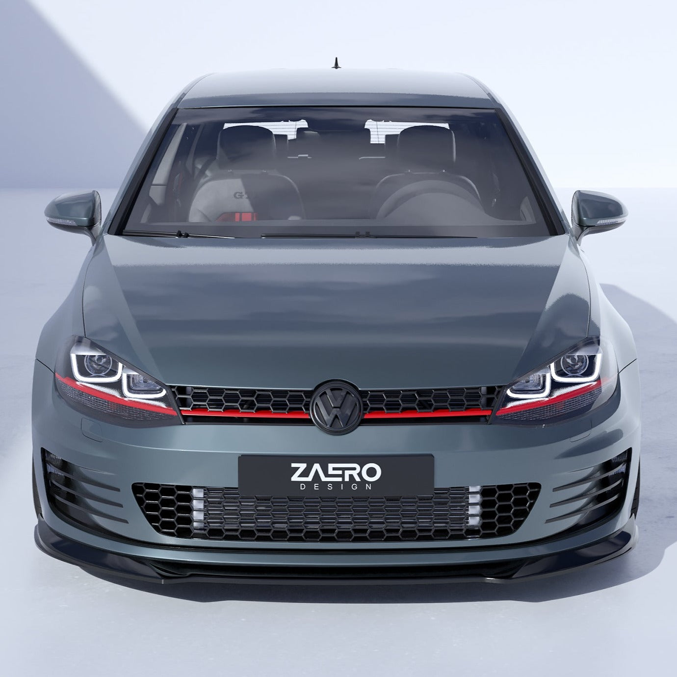 Zaero Designs EVO-1 Front Lip/Splitter for Volkswagen Golf GTI MK7 2013-2017