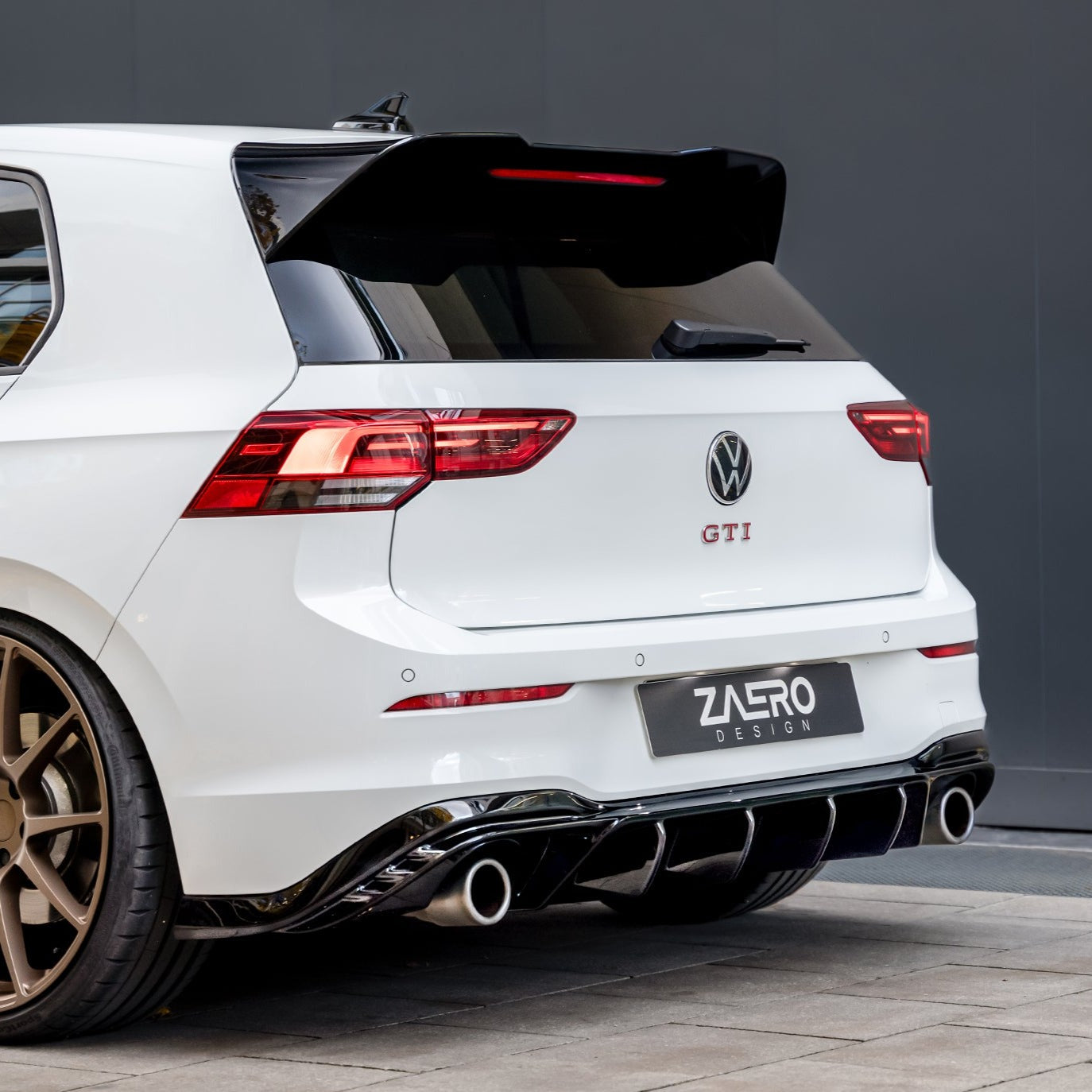 Zaero Designs EVO-1 Rear Diffuser for Volkswagen Golf GTI MK8 2021+