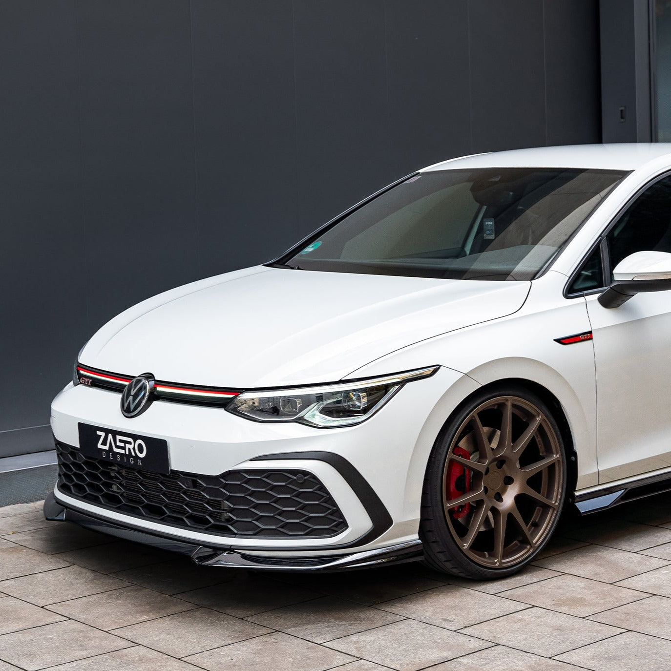 Zaero Designs EVO-1 Front Lip/Splitter for Volkswagen Golf GTI MK8 2021+