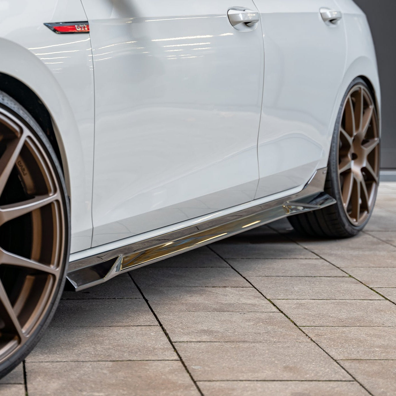 EVO-1 Side Splitters for Volkswagen Golf TSI, GTI & R MK8 / MK8.5 2021+