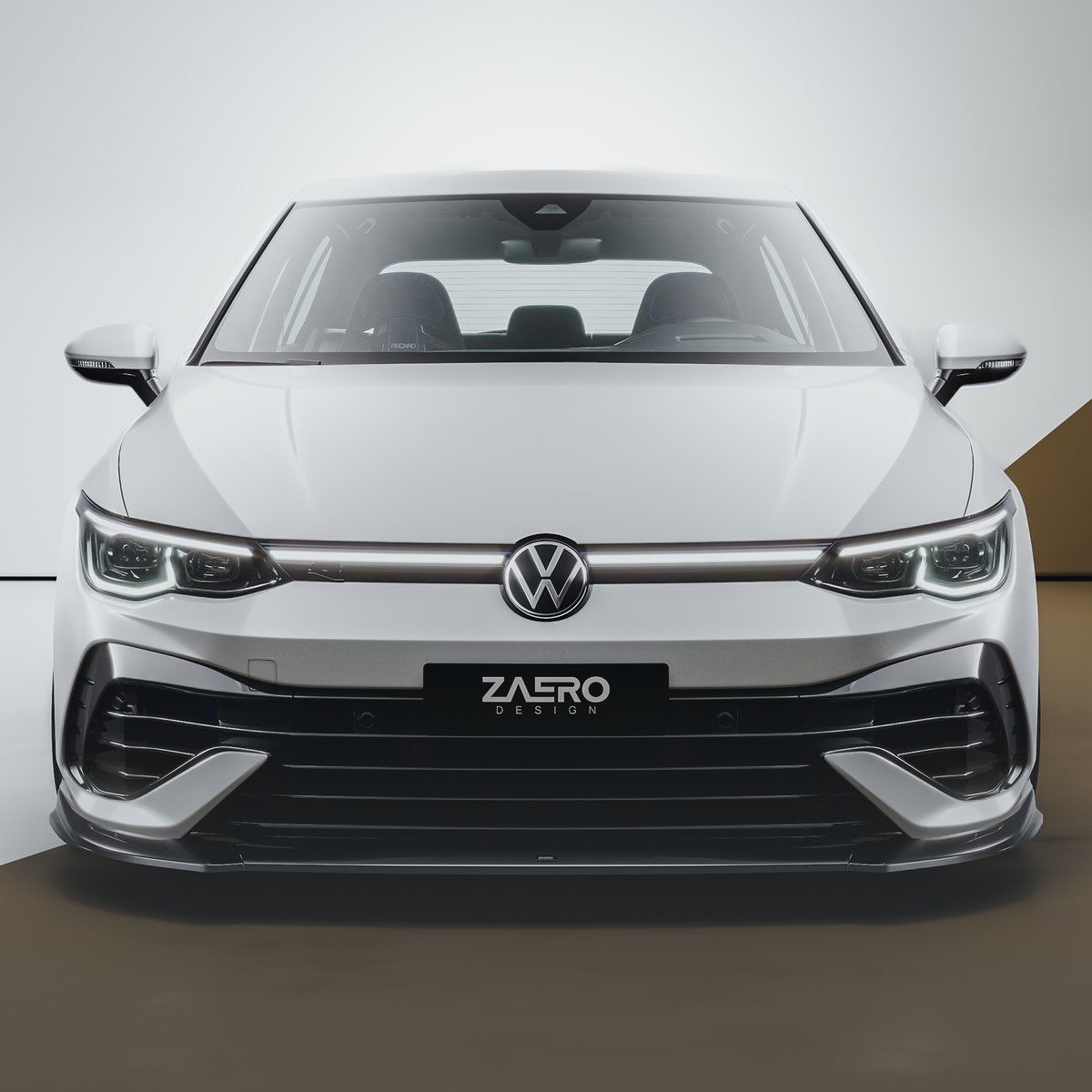EVO-1 Front Lip for Volkswagen Golf R MK8 2021-2024