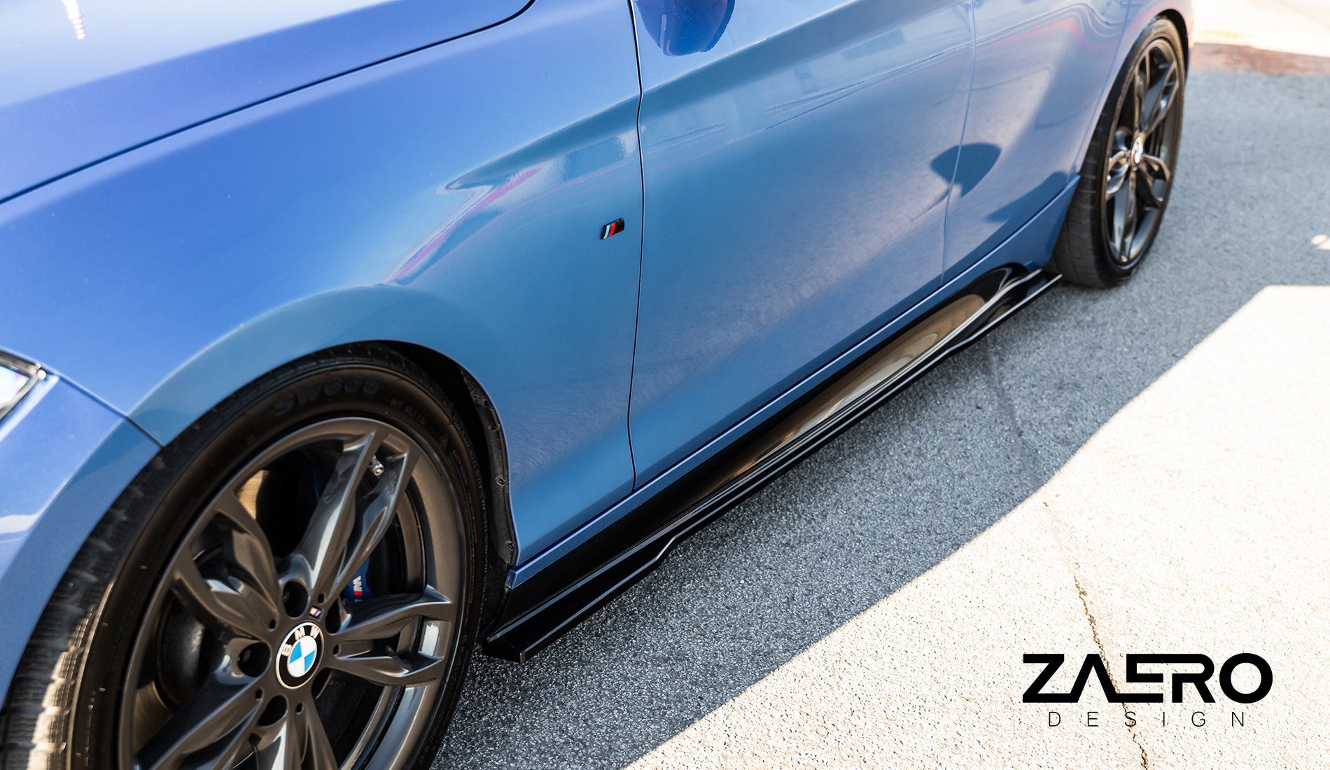 Zaero Designs EVO-1 Side Splitter for BMW 1 Series F20 2012-2019 / 2 Series F22 2014-2021 - iilumolab