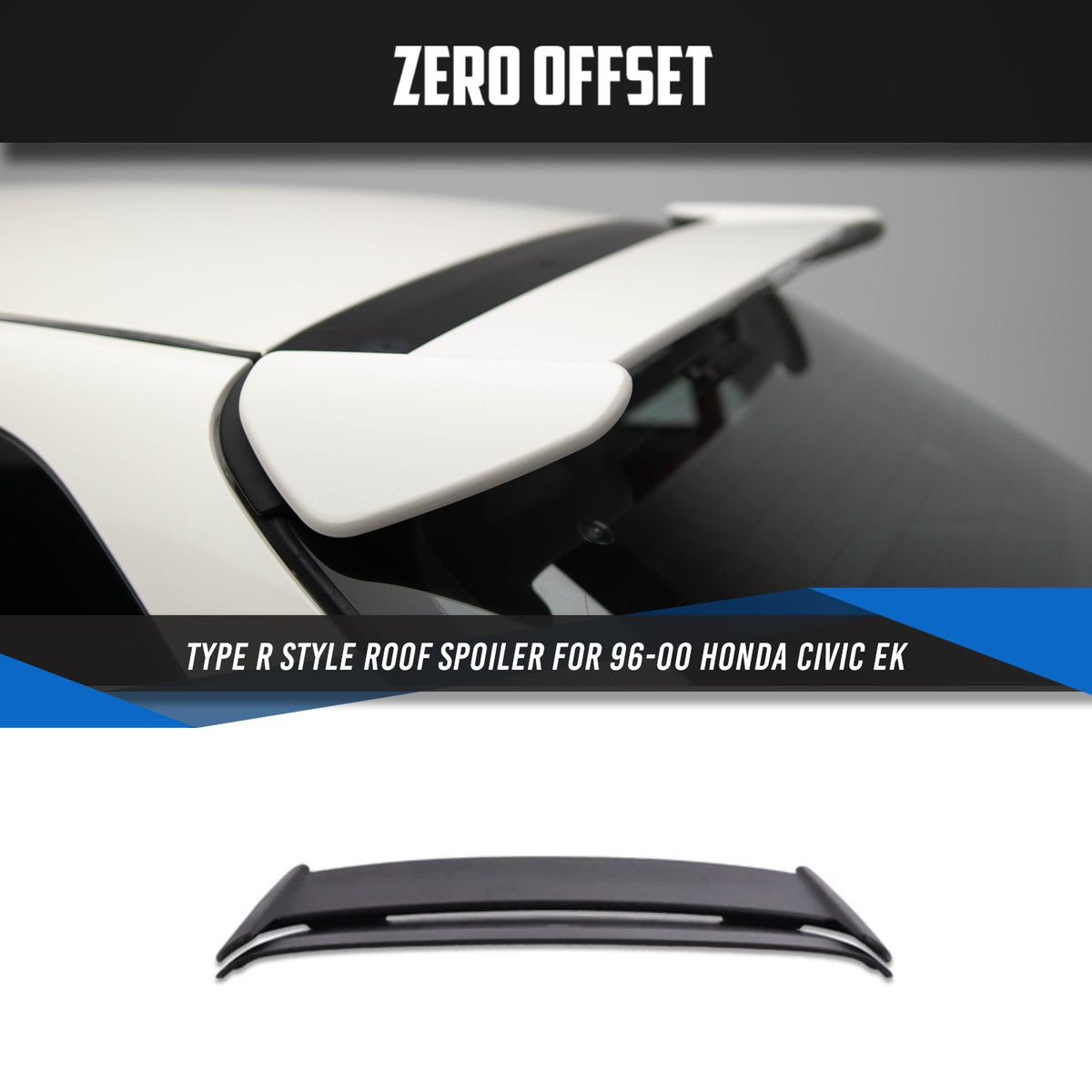 Type R Style Roof Spoiler for Honda Civic EK 1996-2000
