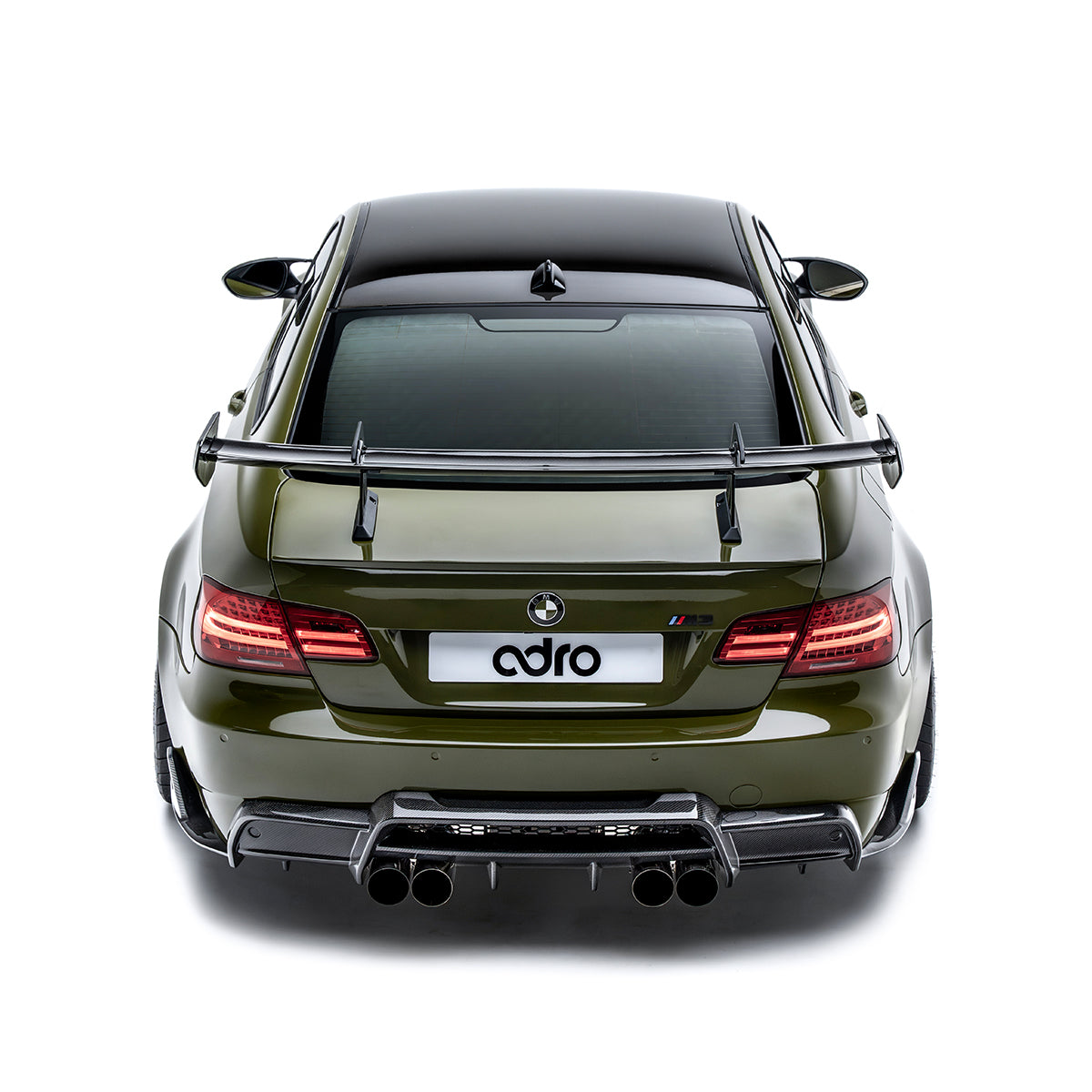 ADRO BMW M3 E92 / 3 Series E92 AT-R1 Carbon Fiber Swan Neck Wing 2008-2013