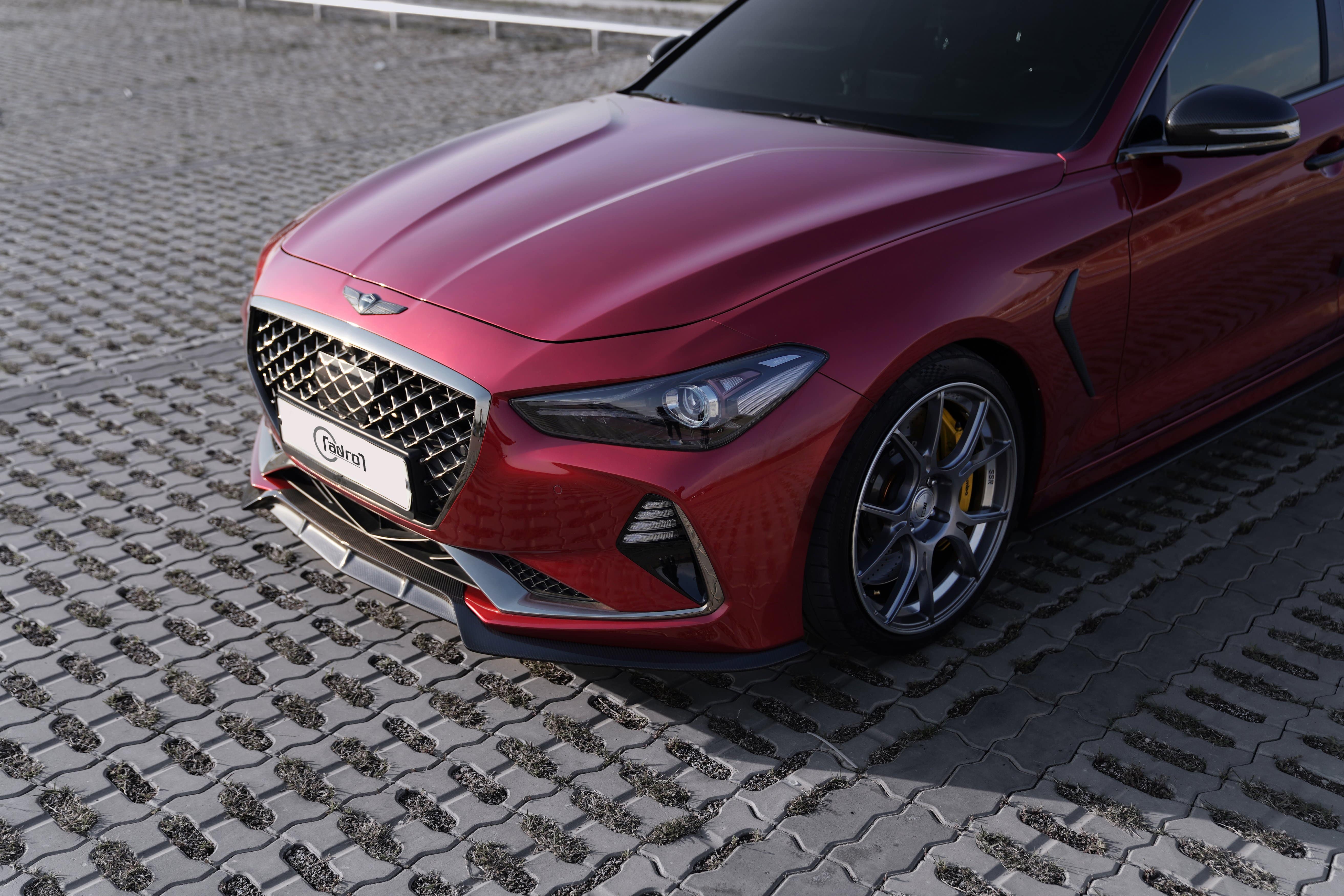 Genesis G70 Carbon Fiber Front Lip V2 2019-2021