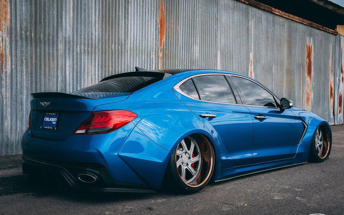Genesis G70 Carbon Fiber Side Skirts V2 2019-2021