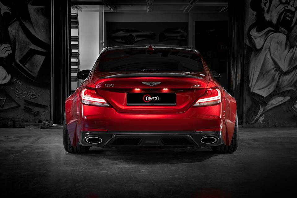 Genesis G70 Carbon Fiber Trunk Spoiler V1 2019-2021