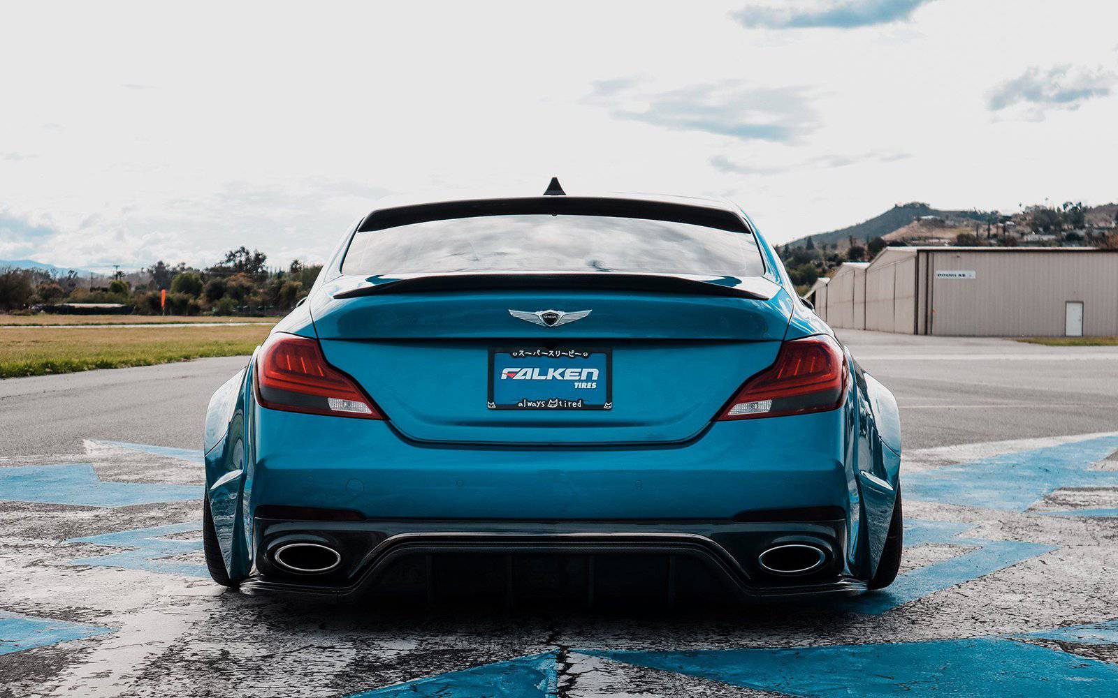 GENESIS G70 CARBON FIBER TRUNK SPOILER V1