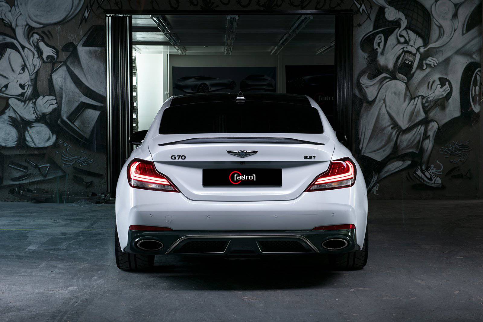 Genesis G70 Carbon Fiber Trunk Spoiler V1 2019-2021