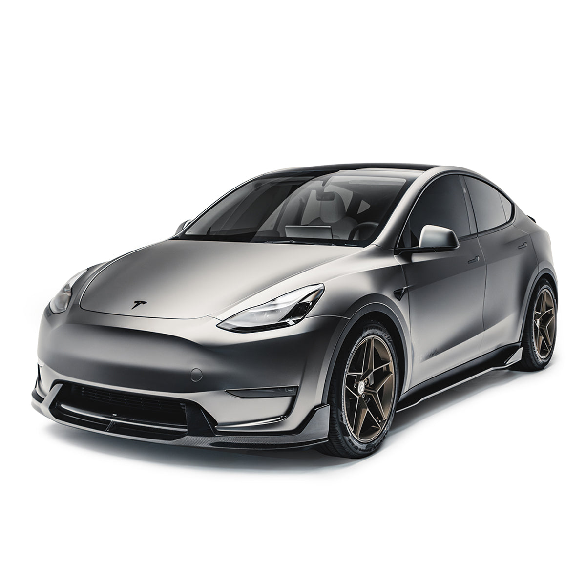 Tesla Model Y V2 Carbon Fiber Front Lip 2022-2024