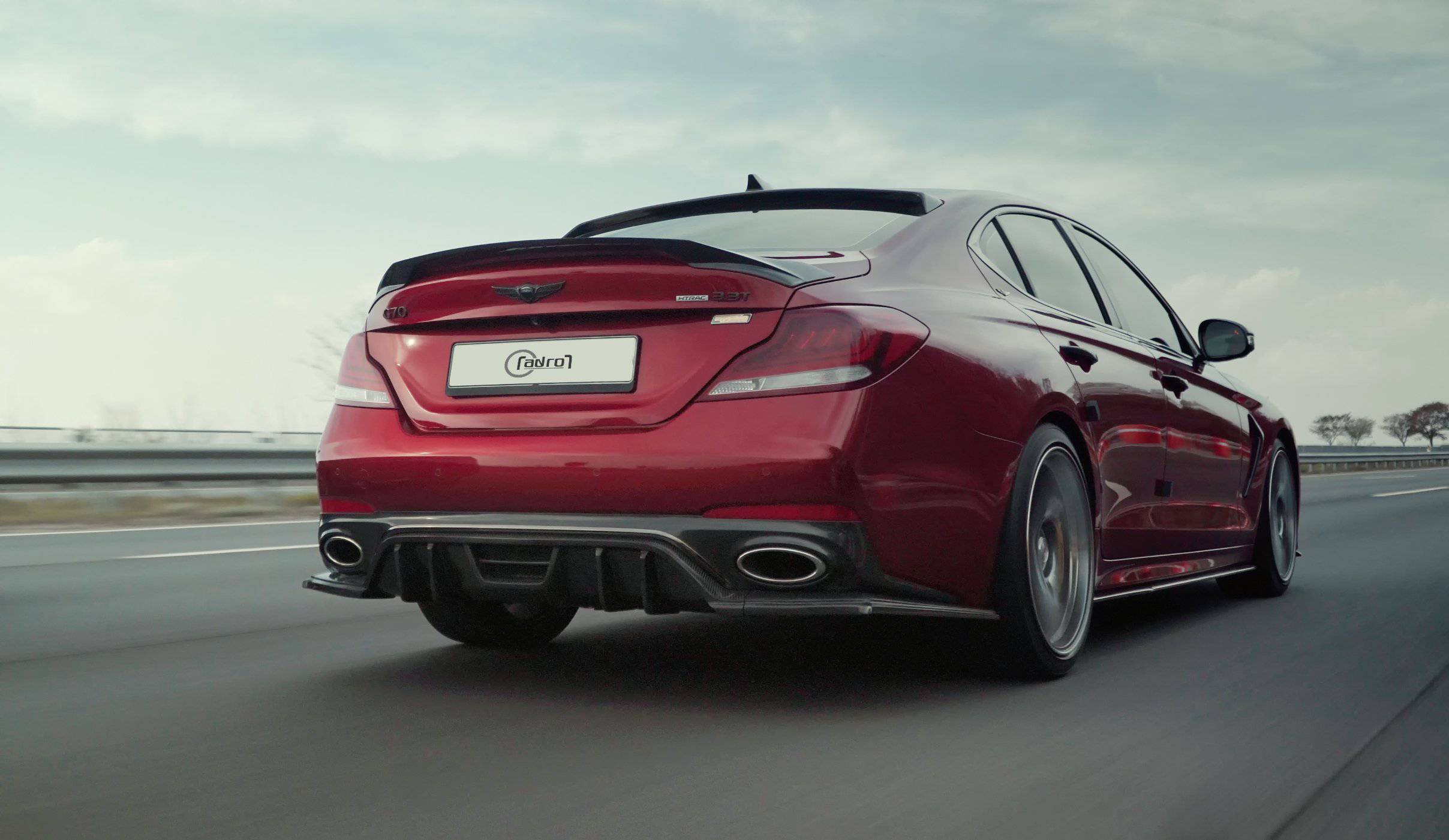 Genesis G70 3.3L Carbon Fiber Rear Diffuser V2 2019-2021
