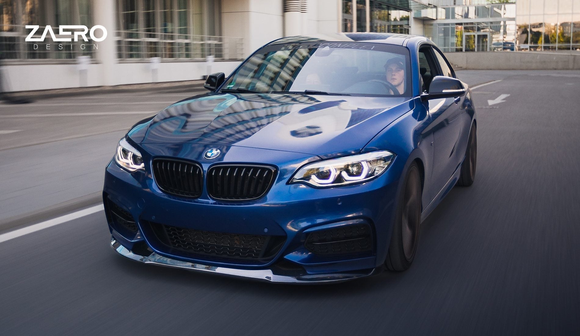 Zaero Designs EVO-1 Front Lip/Splitter for BMW 2 Series F22 F23 2014-2021 - iilumolab