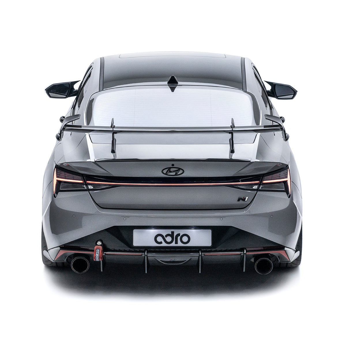 Carbon Fiber AT-R1 Swan Neck GT Wing for Hyundai i30N Sedan / Elantra N 2021+