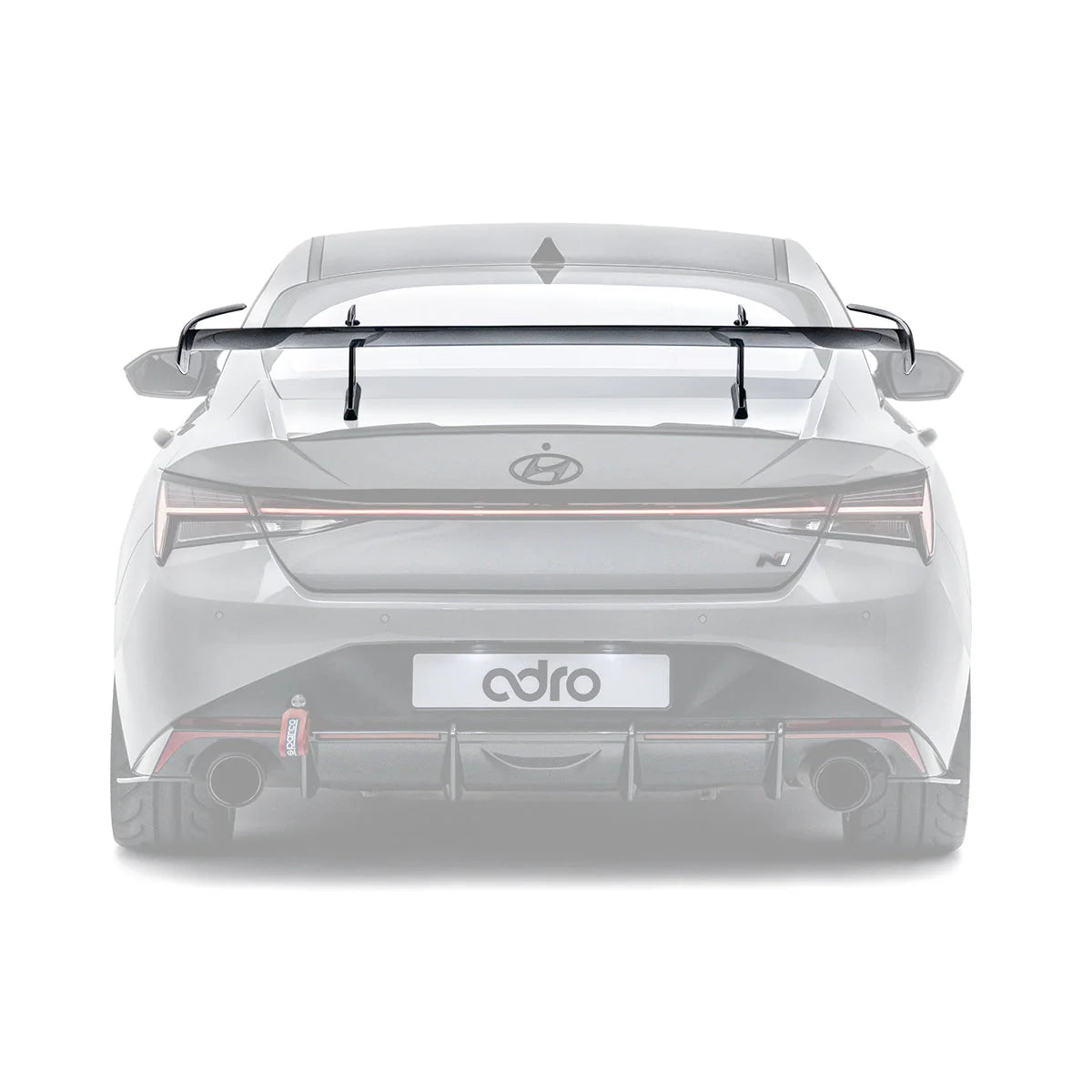 ADRO Hyundai i30 Sedan / Elantra N AT-R1 Swan Neck GT Wing 2021+