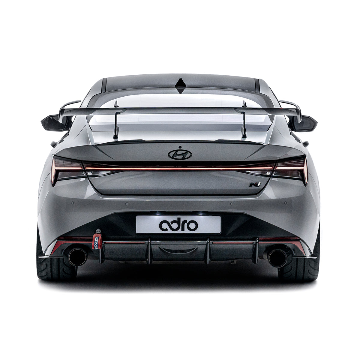 Carbon Fiber AT-R1 Swan Neck GT Wing for Hyundai i30N Sedan / Elantra N 2021+