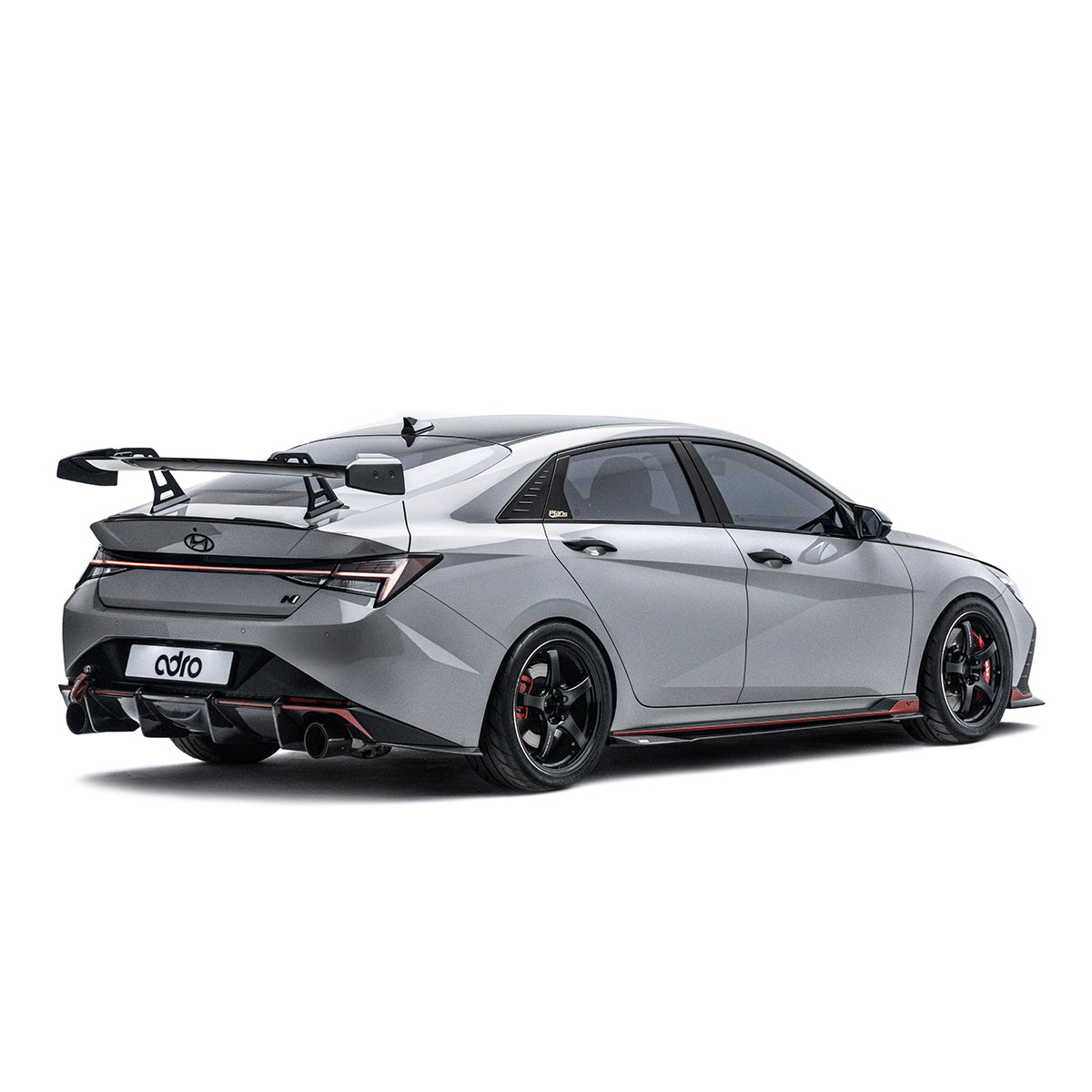 Carbon Fiber AT-R1 Swan Neck GT Wing for Hyundai i30N Sedan / Elantra N 2021+