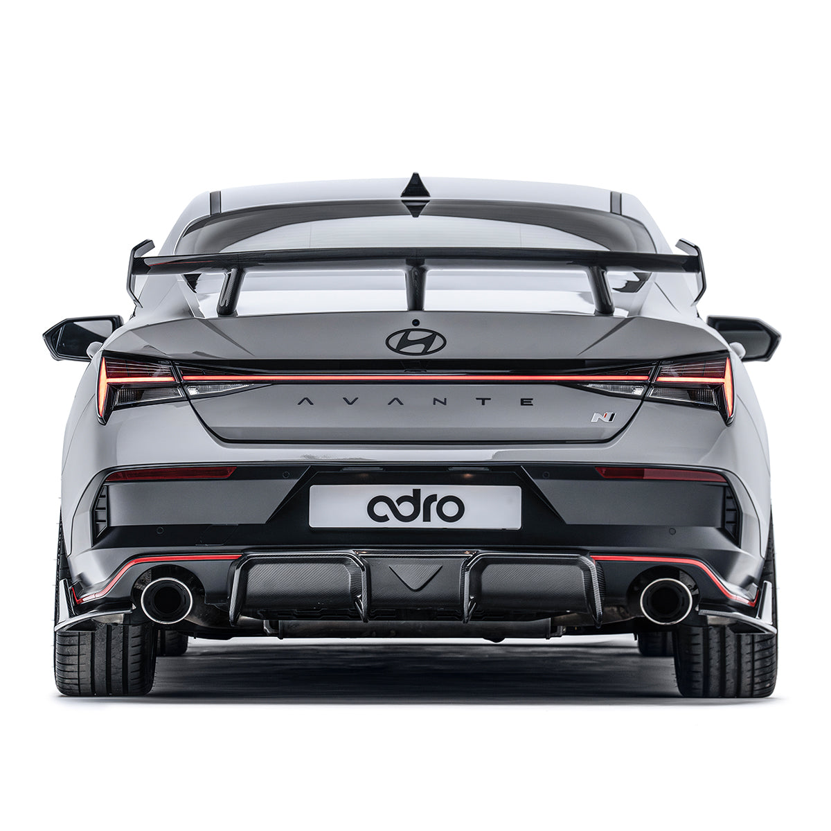 Carbon Fiber Rear Diffuser for Hyundai i30N Sedan / Elantra N Facelift 2024+