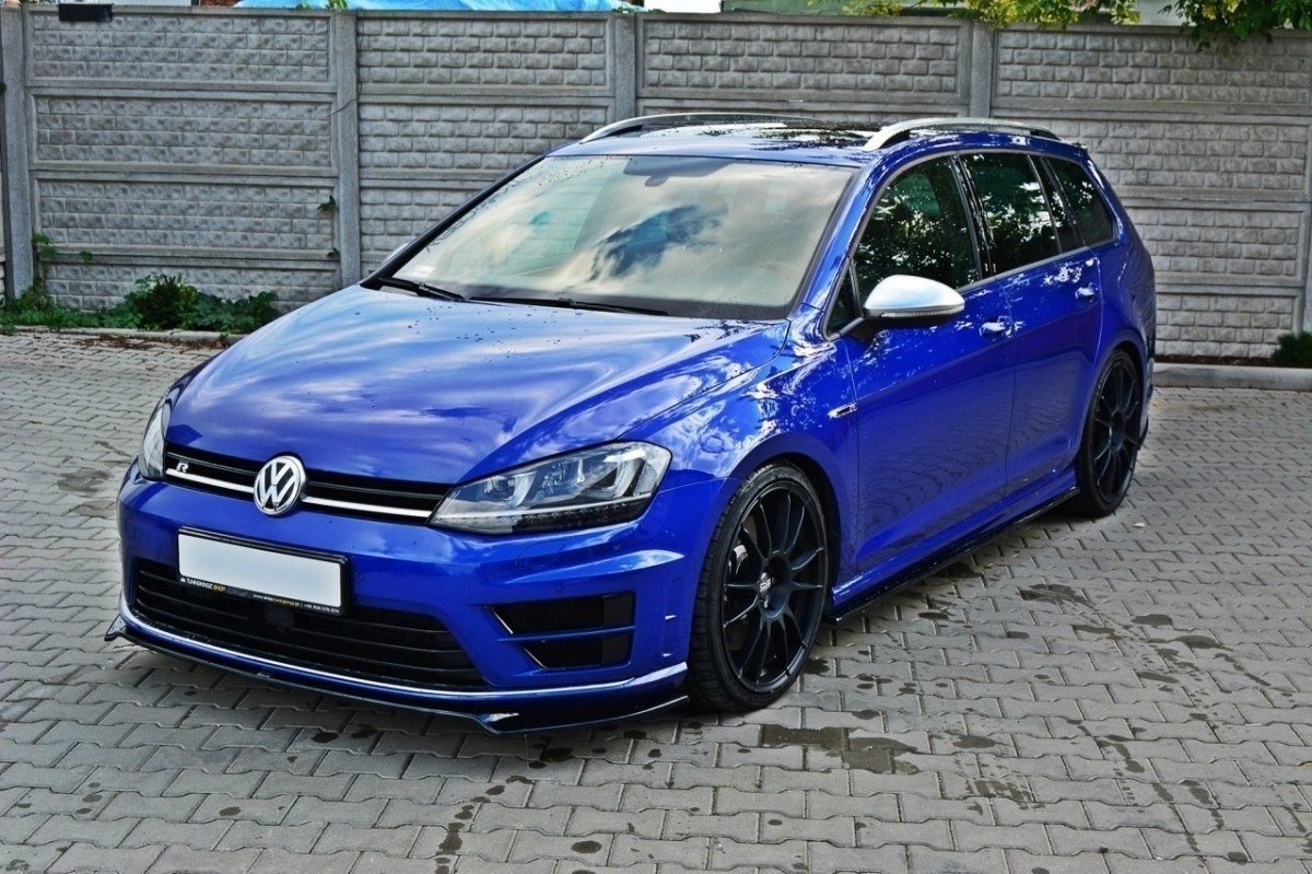 Maxton Design Front Splitter VW Golf Mk7 R Ver2 (Prefacelift) Front Lip