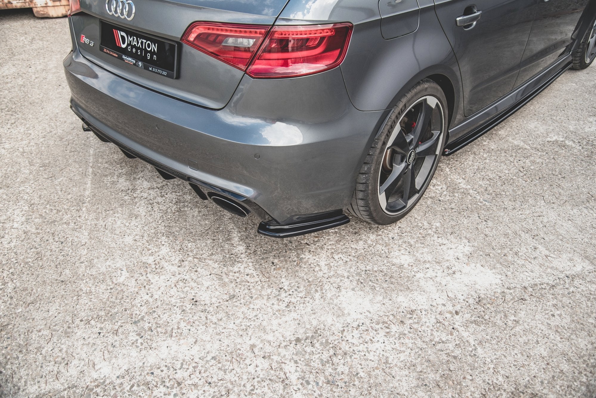 Maxton Design Rear Side Splitters Audi RS3 8V Sportback