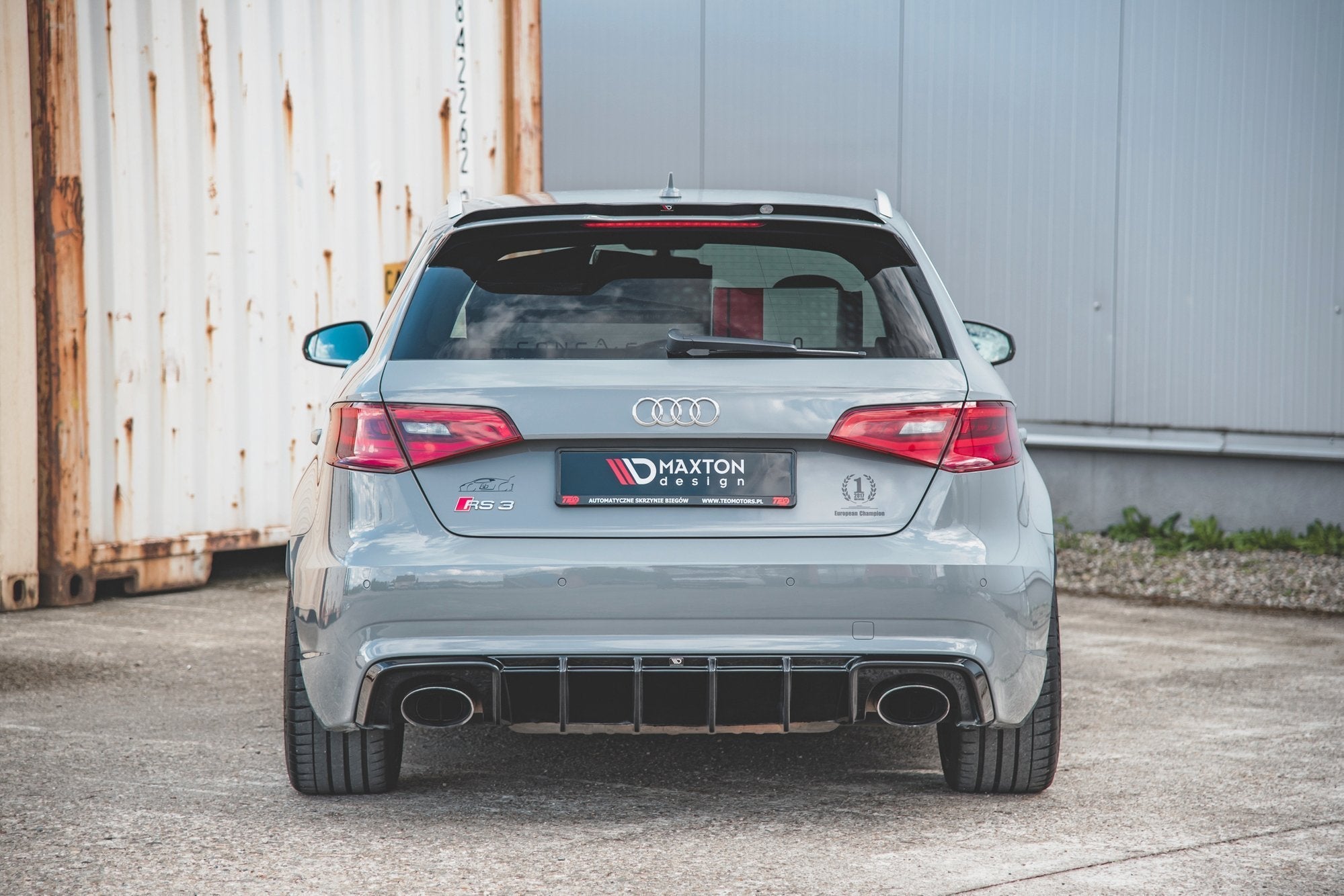 Maxton Design Rear Diffuser v2 Valance Audi RS3 8V Sportback