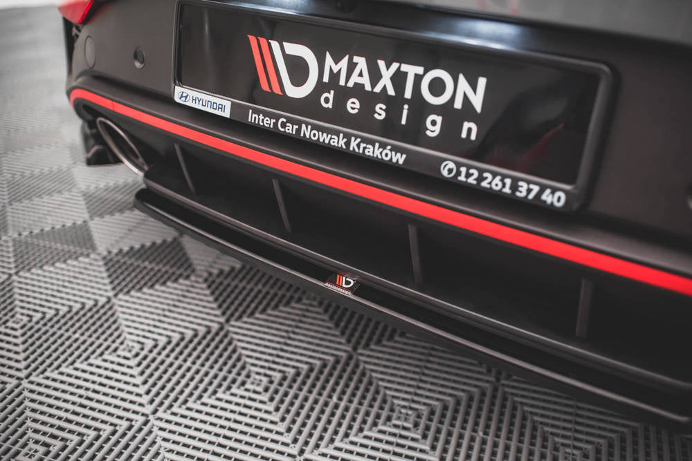 Maxton Design Hyundai i30 N Mk3.5 Facelift Hatchback Central Rear Splitter