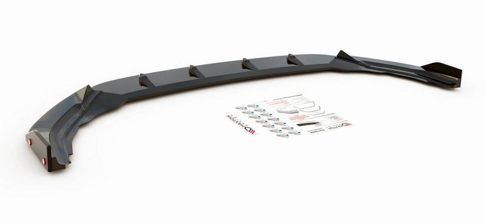 Maxton Design Front Splitter V.2 with Flaps VW Golf Mk8 R Front Lip
