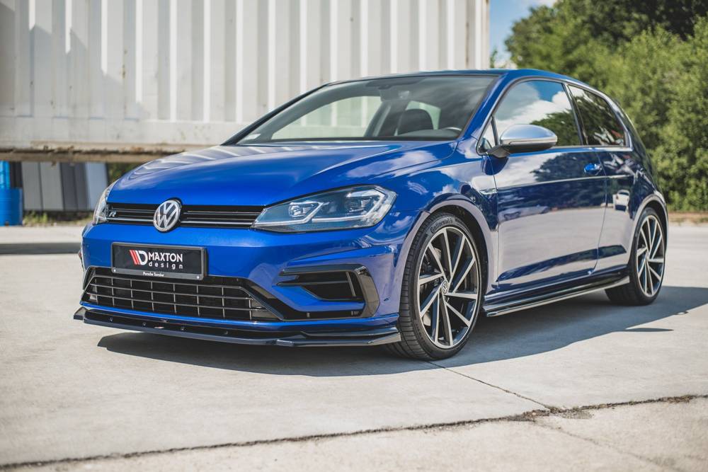 Maxton Design Front Splitter VW Golf Mk7.5 R Ver9 (Facelift) Front Lip