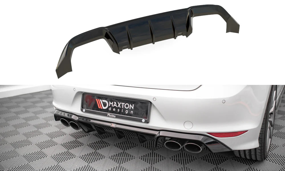 Maxton Designs Rear Diffuser Valance VW Golf Mk7 R (Prefacelift)