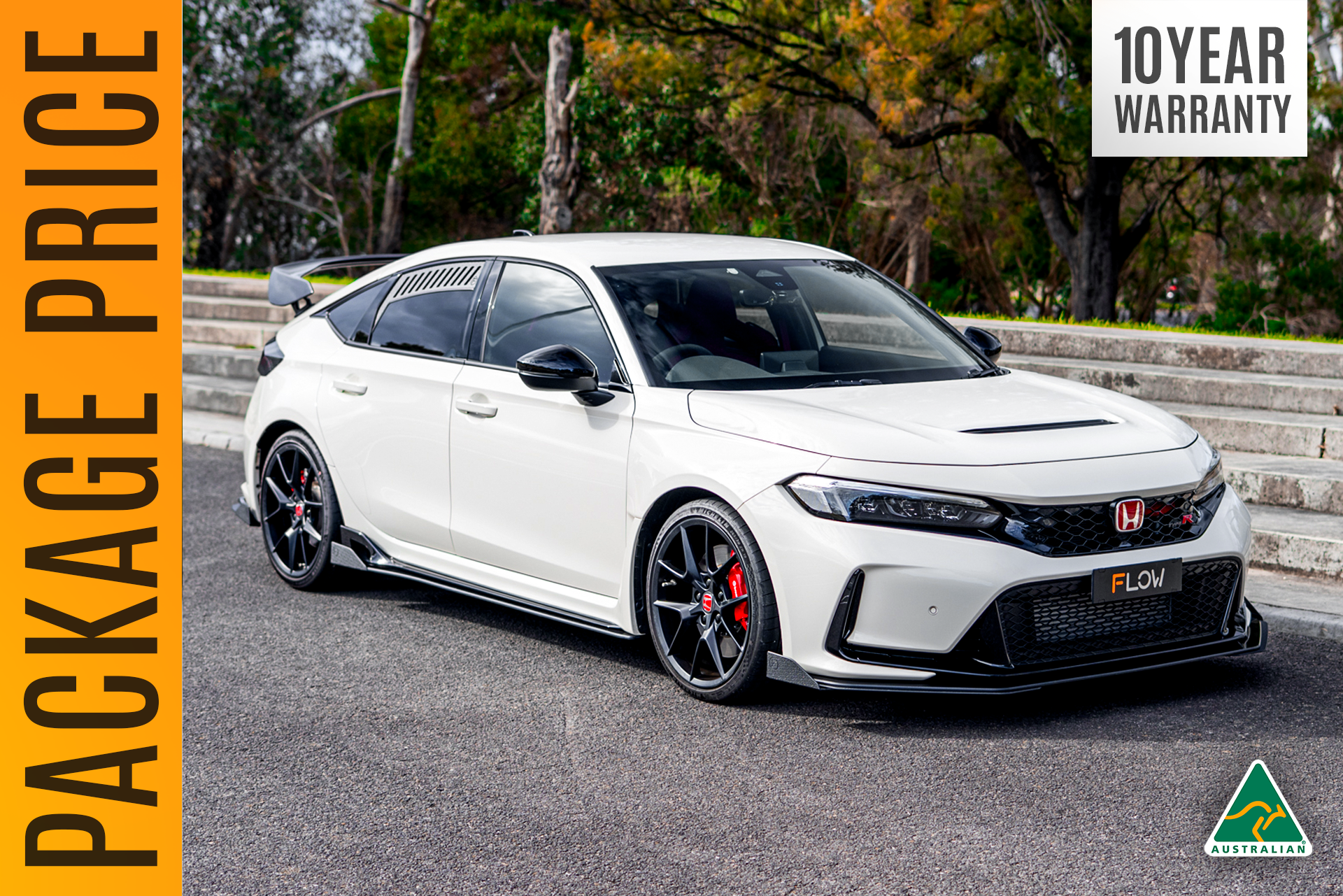 Flow Designs Honda FL5 Civic Type R - Full Lip Splitter Set - iilumolab