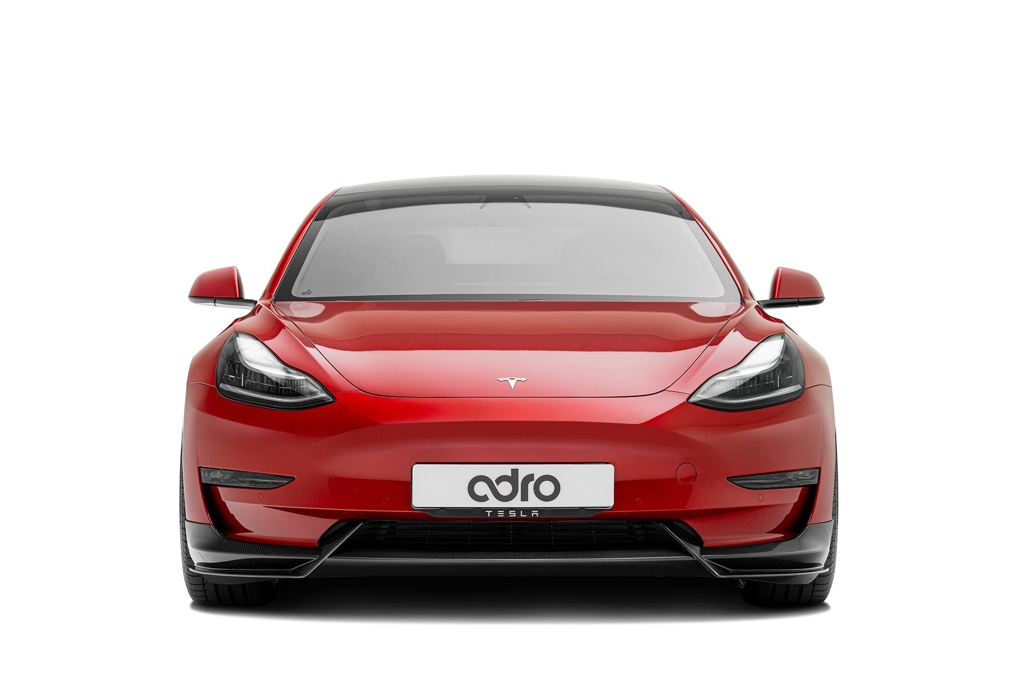 Tesla Model 3 Dry Carbon Fiber Front Lip V1 2019-2023