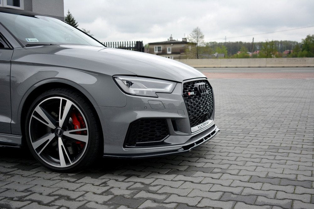Maxton Design Audi RS3 Facelift Sedan Front Splitter Lip V1