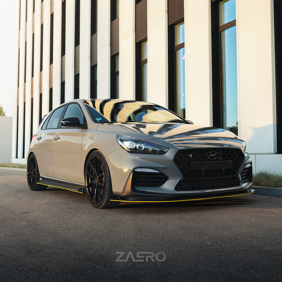 Zaero Designs EVO-1 Side Splitter/Skirts for Hyundai i30N Hatch/Fastback 2018+ - iilumolab