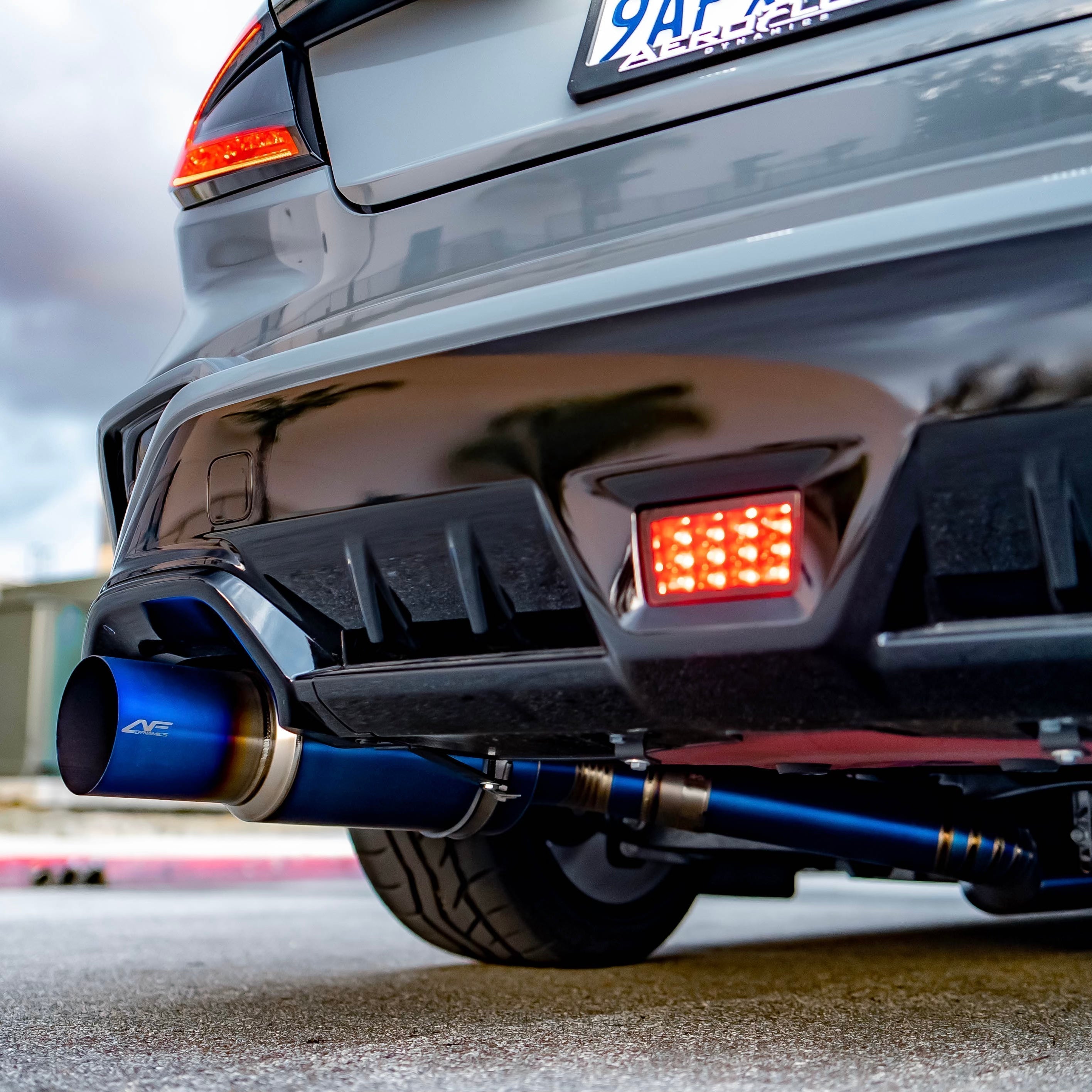 Aeroflow Dynamics Full Titanium Single Exit 3" Cat Back Exhaust For Subaru WRX VB 2022-2025
